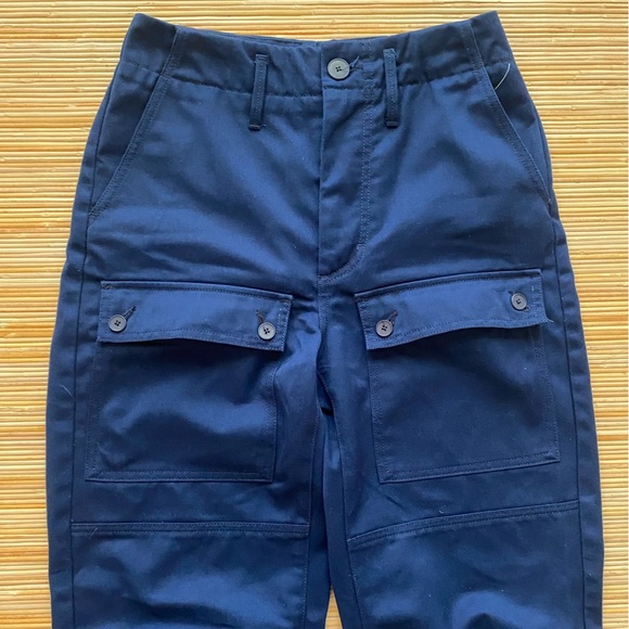 Maje Blue Trouser Pants with Pockets size Small 25” - Picture 4 of 5